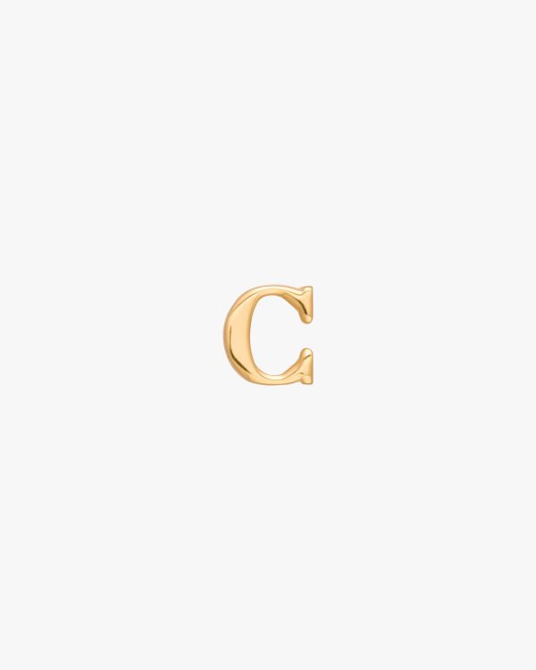 Gold My Character sliding metal letter