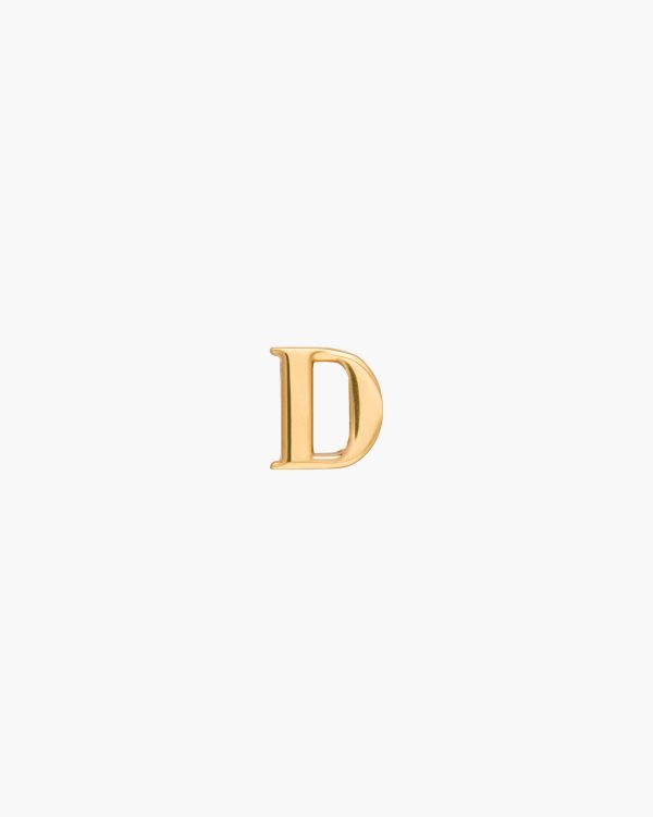 Gold My Character sliding metal letter