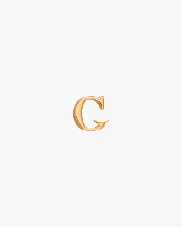 Gold My Character sliding metal letter