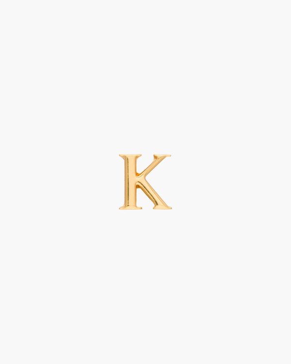 Gold My Character sliding metal letter