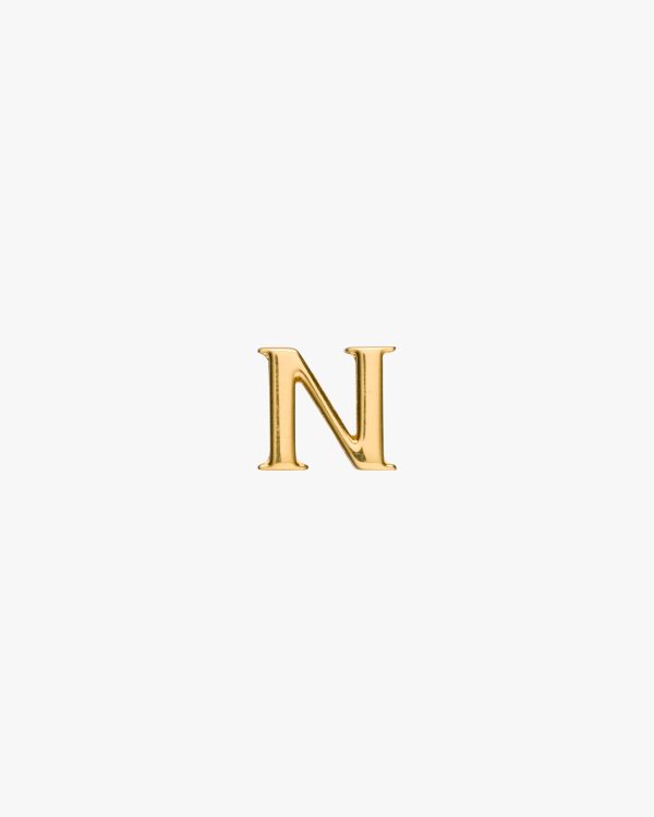 Gold My Character sliding metal letter