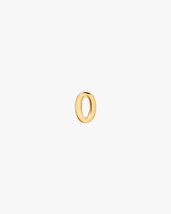 Gold My Character sliding metal number