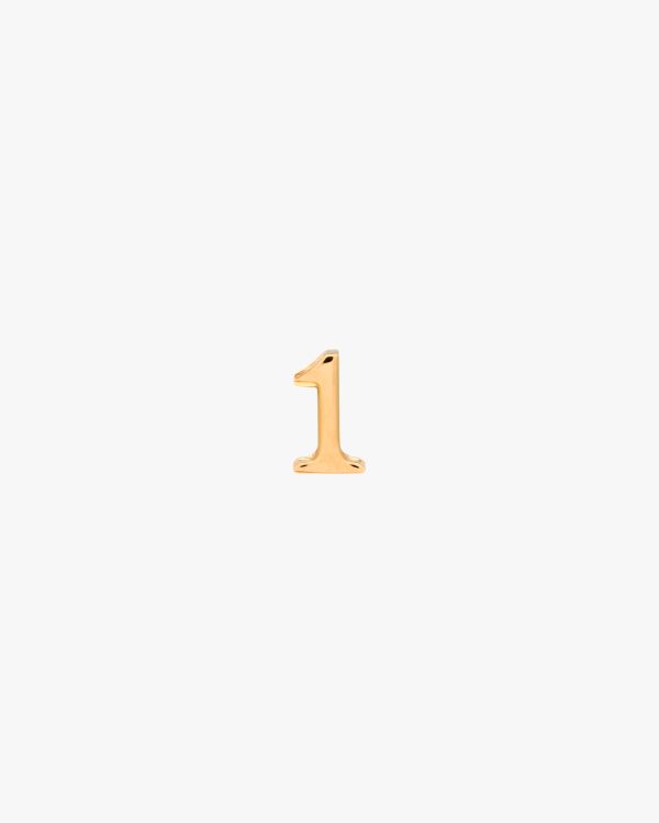 Gold My Character sliding metal number