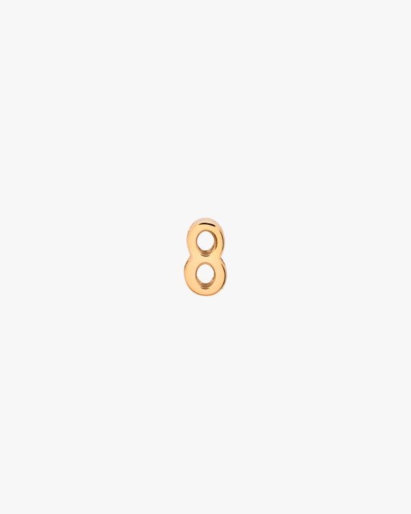 Gold My Character sliding metal number