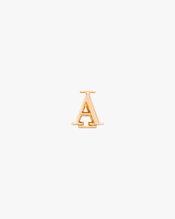 Gold My Character slot metal letter