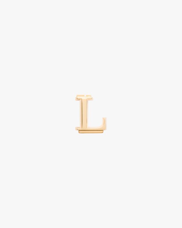 Gold My Character slot metal letter
