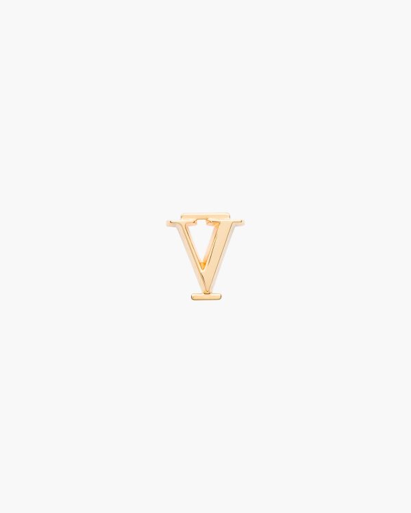 Gold My Character slot metal letter
