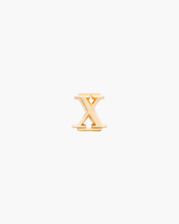 Gold My Character slot metal letter