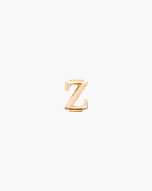 Gold My Character slot metal letter