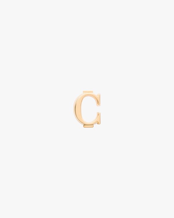 Gold My Character slot metal letter