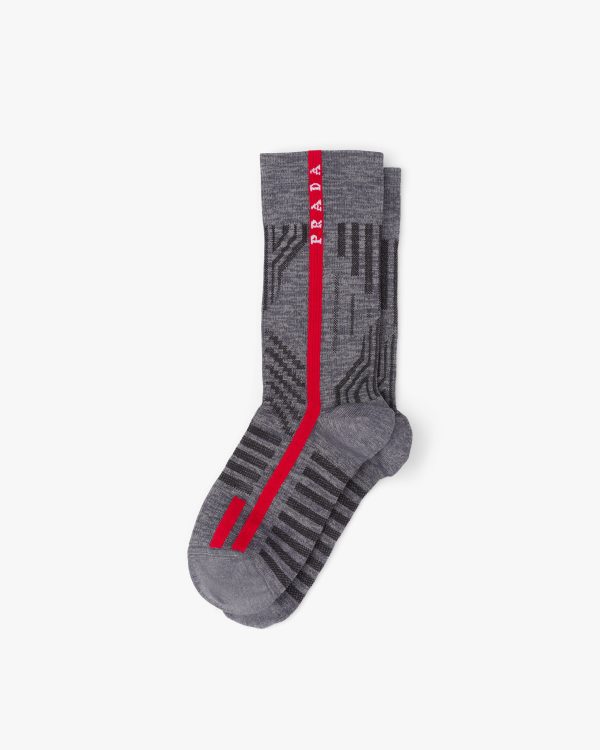Grey Polyester socks