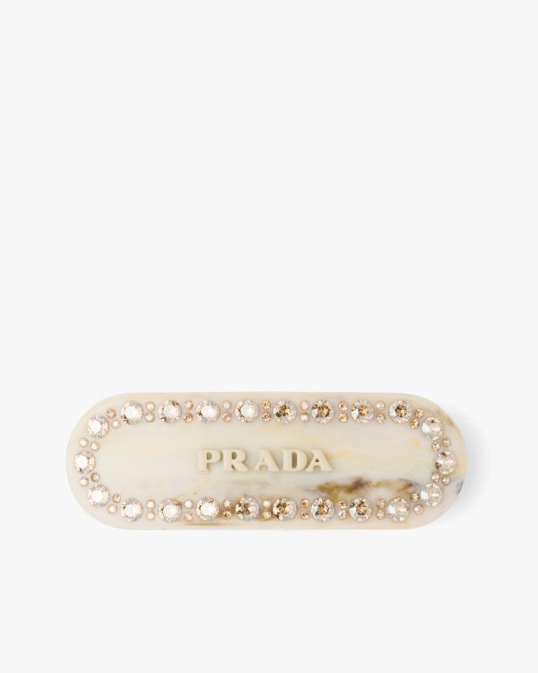 Ivory Plex Hair Clip