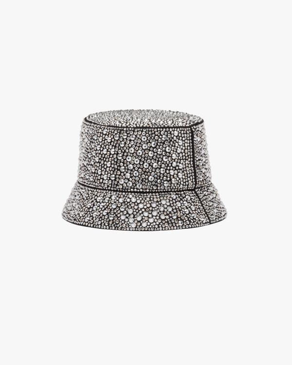 Metal Bucket hat with crystals - Image 2