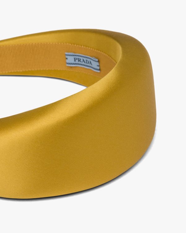 Mimosa Yellow Satin Headband - Image 3