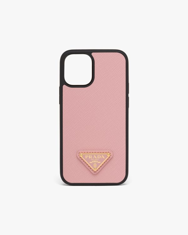 Peach Saffiano cover for iPhone 12 Mini