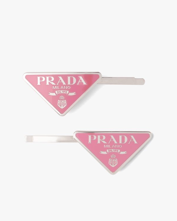 Petal Pink Metal hair clips