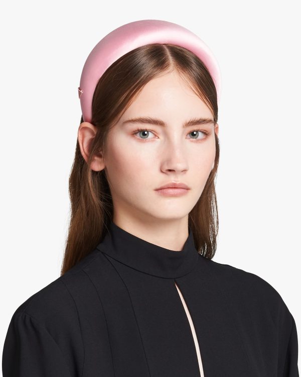 Petal Pink Satin Headband - Image 2