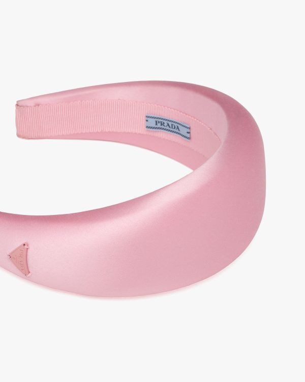 Petal Pink Satin Headband - Image 3