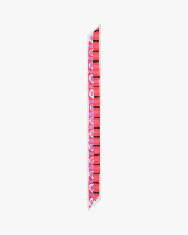 Pink Pittoresque print silk ribbon - Image 3