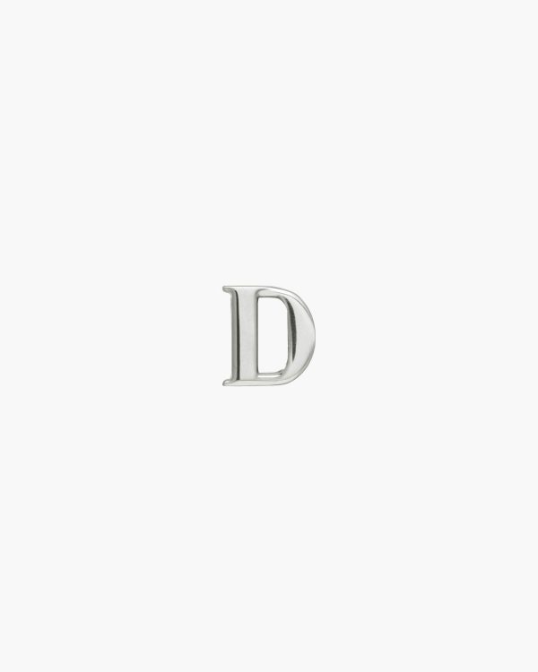 Polished Steel My Character sliding metal letter
