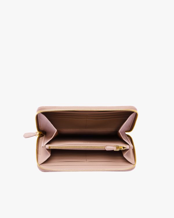 Powder Pink Large Saffiano Leather Wallet - Image 2