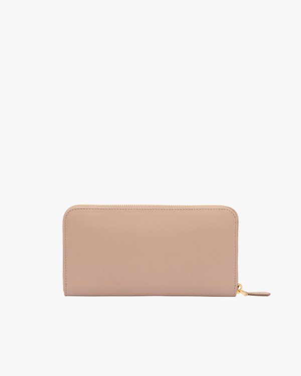 Powder Pink Large Saffiano Leather Wallet - Image 5