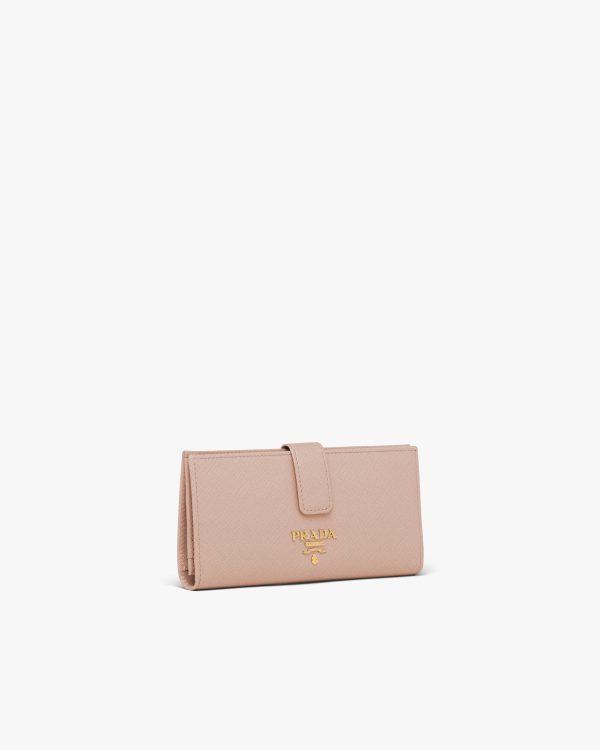 Powder Pink Large Saffiano leather wallet - Image 4