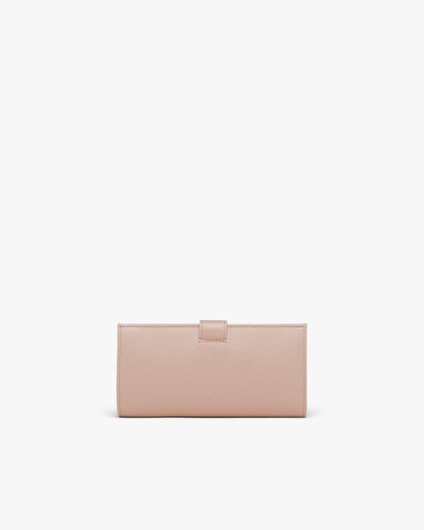 Powder Pink Large Saffiano leather wallet - Image 5
