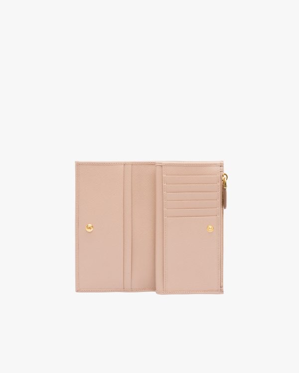 Powder Pink Large Saffiano leather wallet - Image 2