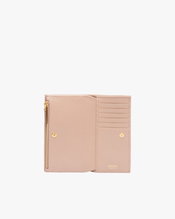 Powder Pink Large Saffiano leather wallet - Image 6