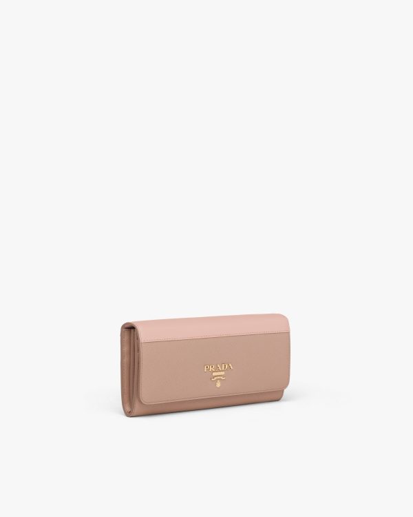 Powder Pink / Peach Leather wallet - Image 4