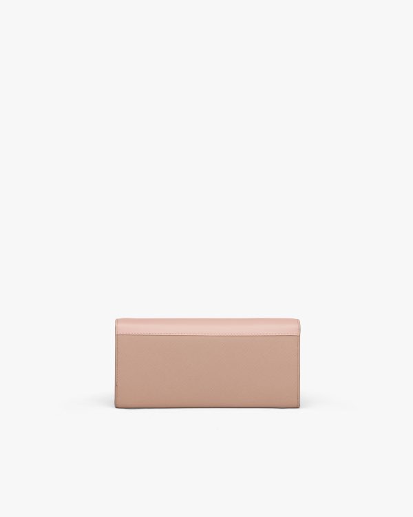 Powder Pink / Peach Leather wallet - Image 5