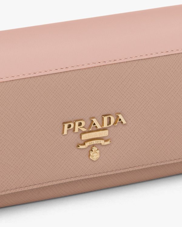 Powder Pink / Peach Leather wallet - Image 6