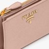 Powder Pink Small Saffiano Leather Wallet - Image 6