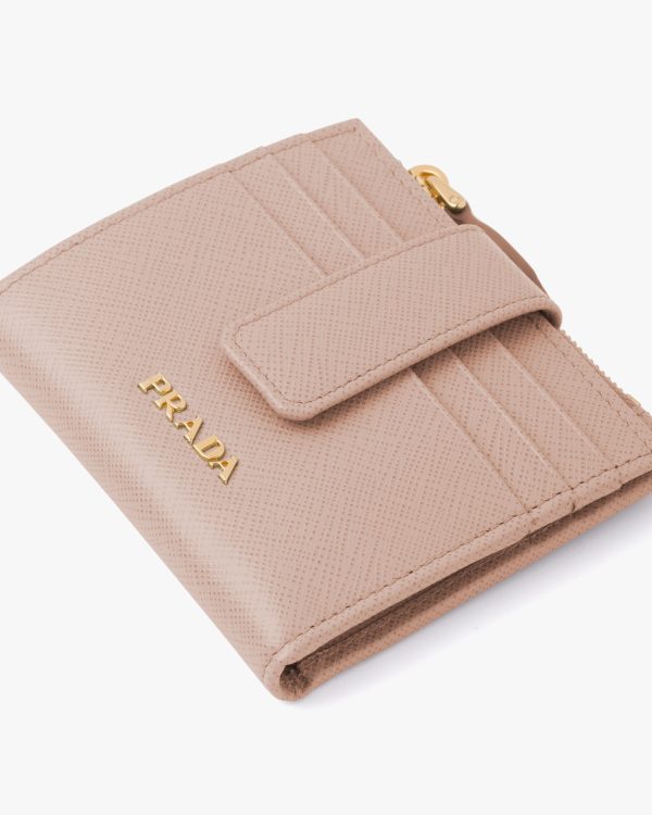 Powder Pink Small Saffiano leather wallet - Image 2