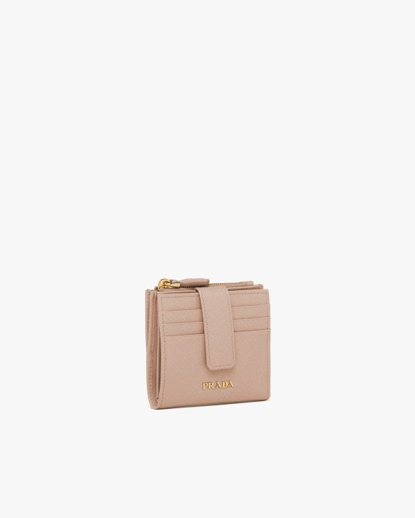 Powder Pink Small Saffiano leather wallet - Image 3