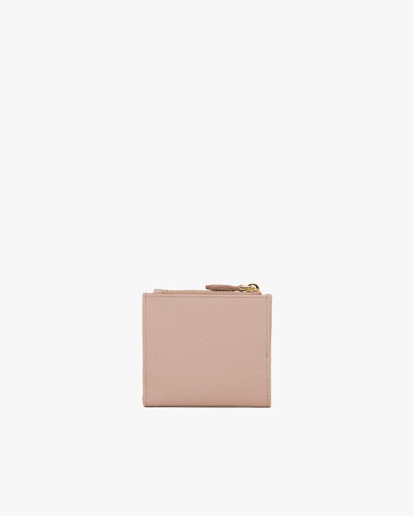 Powder Pink Small Saffiano leather wallet - Image 4