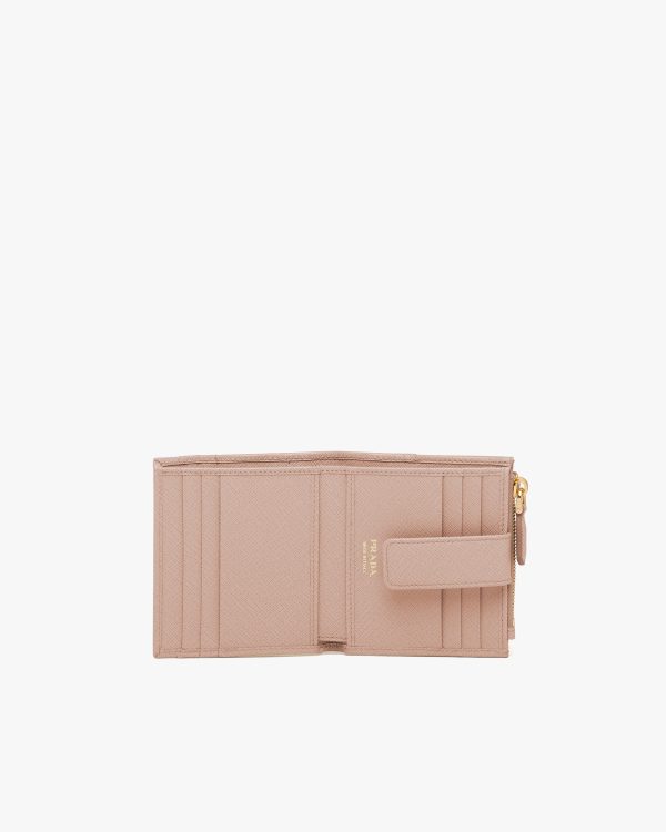 Powder Pink Small Saffiano leather wallet - Image 5