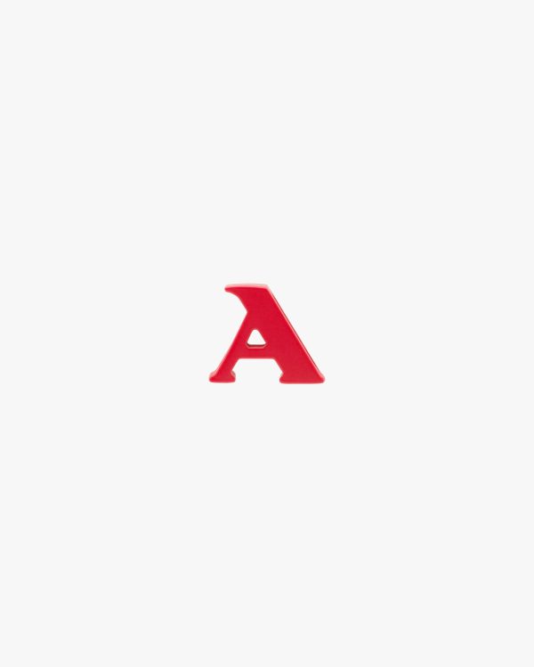 Red My Character sliding metal letter