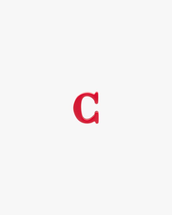 Red My Character sliding metal letter