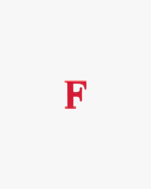 Red My Character sliding metal letter