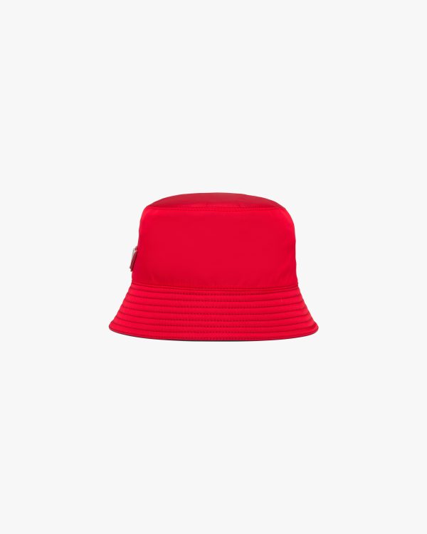 Red Nylon Bucket Hat