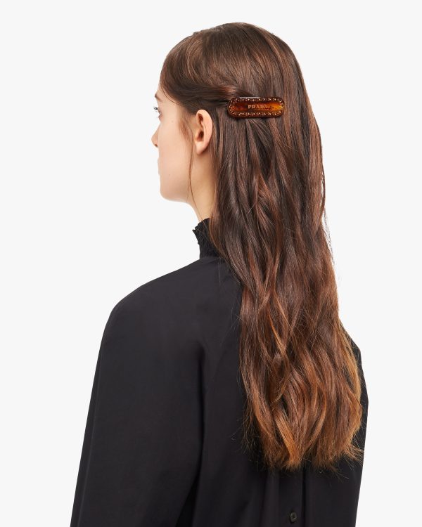 Rust Tortoiseshell Plex Hair Clip - Image 2