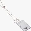 Silver Metallic leather badge holder - Image 4