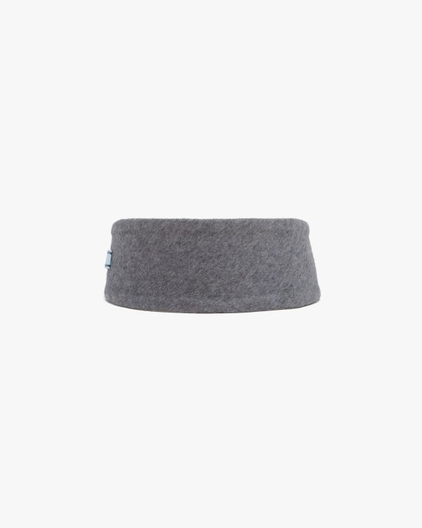 Slate/camel Cashmere headband
