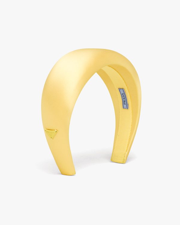 Sunflower Yellow Satin Headband
