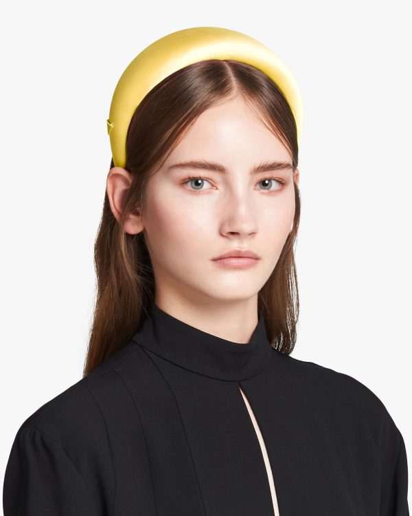Sunflower Yellow Satin Headband - Image 2