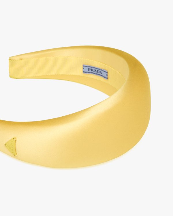 Sunflower Yellow Satin Headband - Image 3
