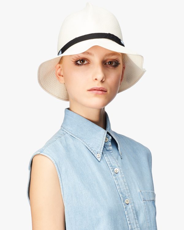 Tan Foldable straw hat - Image 2