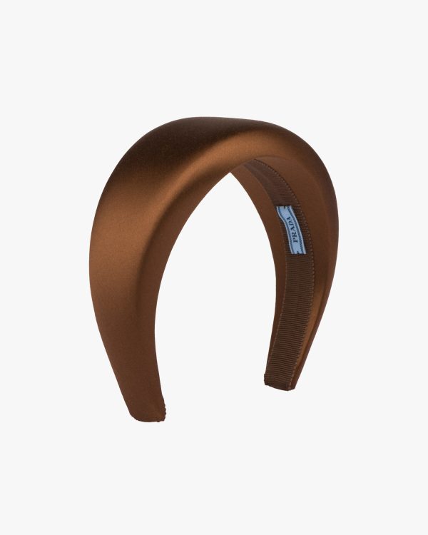Tobacco Satin Headband